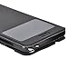 BLU Energy X2 Case, IVSO BLU Energy X2 Case [View Window] [Full Range Protection] Linen Texture Slim Leather Case Cover for BLU Energy X2 Phone (Black)