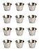 EHOMEA2Z Ramekins Stainless Steel Condiment Sauce Cups, Metal Ramekins, Commercial Grade, Multifunctional, Ideal for All Hot and Cold Sauces, Individual Portion Cups (48, 2.5 oz)
