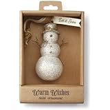 Demdaco Snowman Glitter Ornament