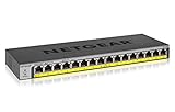 NETGEAR 16-Port PoE/PoE+ Gigabit Ethernet Unmanaged Switch with 183W PoE Budget (GS116PP)