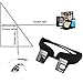 Prism Glasses Horizontal Glasses Lazy Spectacles Lie Down in Bed for Reading/Watching TV/Health Vision Care,Myopia Presbyopia Usable,Unisex-Adult (Black)