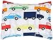 Amazon Basics Kid's Comforter Set - Soft, Easy-Wash Microfiber - Twin, Multi-Color Racing Cars