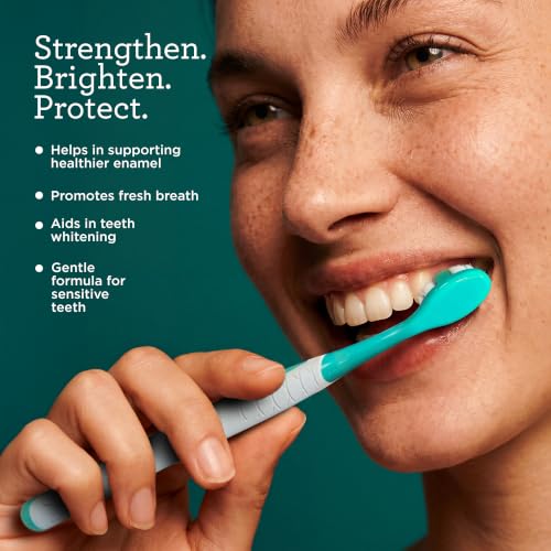 GuruNanda Hydroxyapatite Toothpaste for Whitening with Neem & Xylitol, SLS & Fluoride Free (4 Pack) - Freshens Breath, Fights Plaque - with 2 Toothbrushes, 2 Tongue Scrapers & 2 Tube Squeezers