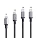 AXELECT Lightning Cable iPhone 6 Charger 4Pack (1ft,3ft,2X6ft) Assorted Lengths Combination Durable and Fast Charging Cable for iPhone X/8/8P, iPhone 7/7+/6/6+/6s/6s+/5/5s/5c/SE, iPad and More