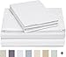 Amazon Brand – Pinzon 400-Thread-Count Hemstitch Egyptian Cotton Sheet Set - Full, White