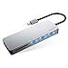 USB C Hub, EQUIPD 7 in 1 Aluminum Type C Adapter USB C Charging Port, 4K HDMI Output, 1 USB 3.0/2 USB 2.0 Ports, SD/microSD Card Reader MacBook Pro 13