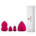 4-pack Makeup Sponge Makeup Blender Foundation Sponge Concealer Sponge Applicator Sponges for BB Cream and Liquid Foundation (Red)