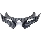 Generic AL-mart Motorcycle ABS Plastic Aerodynamic Winglets Front Beak Fairing Cowl Extension Fits forKa-wasaki Ninja ZX-4R/ ZX-4RR/ ZX-25R (Carbon), matt black