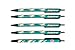 NFL Miami Dolphins Disposable Black Ink Click Pens, 5-Pack