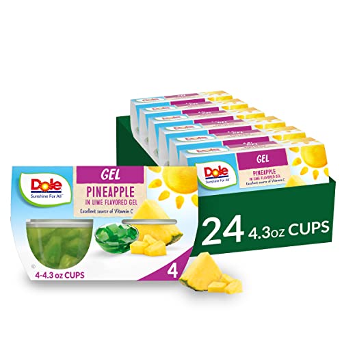 Dole Fruit Bowls Pineapple in Lime Flavored Gel, Back To School, Gluten