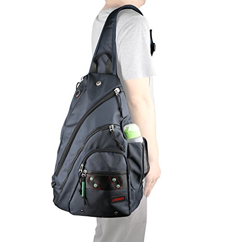 Larswon Sling Backpack, Sling Bag Laptop, Crossbody Bag Men, Shoulder