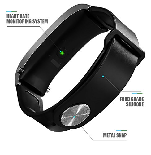 Fan-Ling 1PCS 0.96 Color Screen Smart Watch,Multifunction Smartwatch,Touchable Call Smart Watch, Touchable Sleep Monitor Call Pedometer Heart Rate (Black) - Thumbnail 6