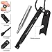DUUMI Outdoor Emergency Tools,Survival Spark Magnesium Survival Fire Starter with Whistle and Collapsible Fire Blower Pipe Builds Campfirethumb 1
