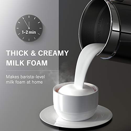 HadinEEon Milk Frother, Electric Milk Steamer Foam Maker for Capuccino, Latte, Hot Chocolate, Automa - //coolthings.us