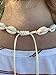 Nativu Shell Necklace Vsco Stuff Natural Handmade Seashell Necklaces for Women Cowrie Puka Shell Choker Visco Girl Adjustable Necklace Choker Anklet Set for Women Girls and Teen (White)