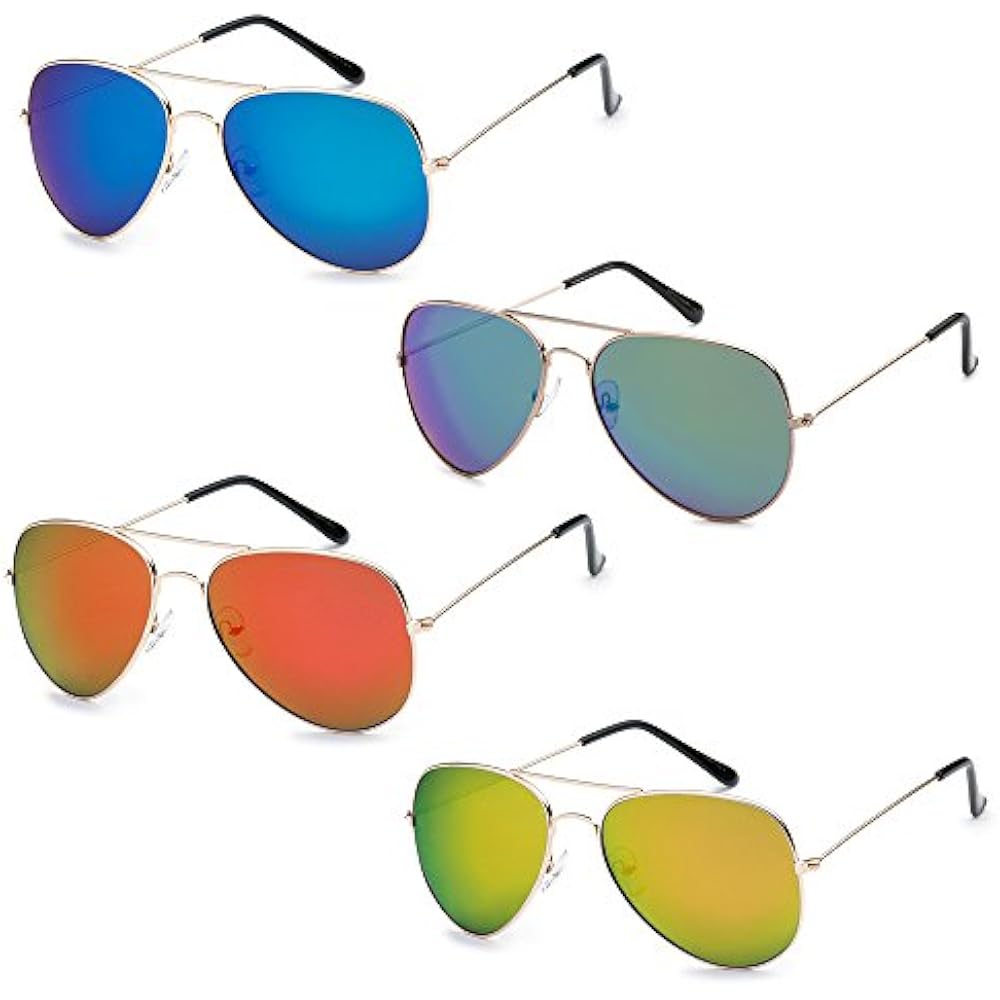WHOLESALE BULK LOT PROMOTIONAL UNISEX CLASSIC PILOT AVIATOR SUNGLASSES
