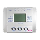 Y-SOLAR 60a 80a Solar Battery Charge Controller LCD 12V 24V Auto with USB with Load Timer and Light Control for Lighting (80A)