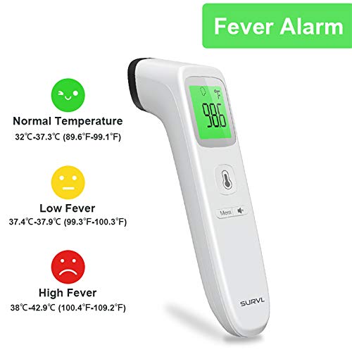 SURVL Forehead Thermometer for Fever, Digital Infrared Thermometer for
