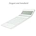Elegant Design Pure White 10 Digit Dual Powered Standard Function Calculator Desktop Calculator