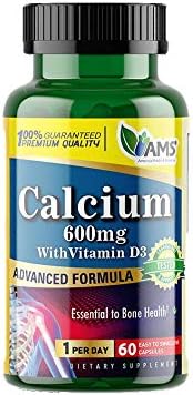 Ams Calcium 600mg With Vitamin D3 400iu 60 Capsules Buy Online At Best Price In Uae Amazon Ae