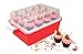 Cupcake Carrier - Holds 24 Large Cupcakes or Muffins - 2 Layer, Easy to Transport, Snap-on-Lid Baked Goods Caddy Container -Collapses for Easy Storage Great Valentine's Day Gift