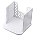 BlastCase Bread Slicer Foldable and Adjustable Bread Toast Slicer Bagel Slicer Loaf Sandwich Bread Slicer Toast Slice Cutter Mold with 4 Slice Thicknesses (white)