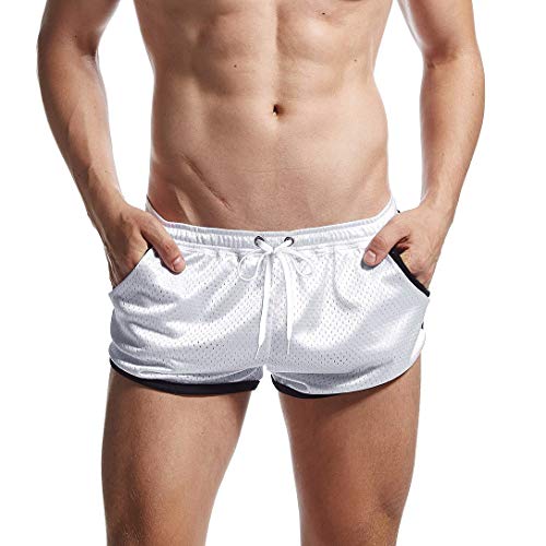 AIMPACT Heren Mesh Running Shorts Split Athletic Gym Shorts met Liner - Image 3
