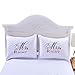Sleepwish Mr Right Mrs Always Right Pillowcases Set of 2 Romantic Couple Pillowcases Gift Idea for Him and Her Bedding Pillow Shams (20 x 30 inch)