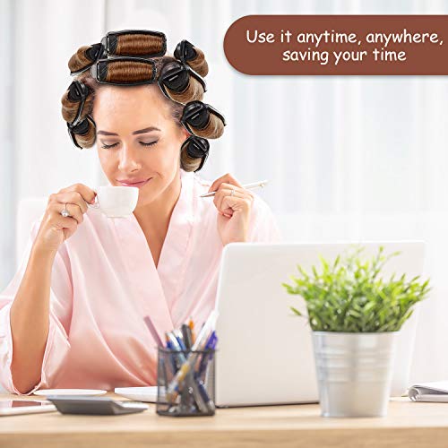 40 Pieces Satin Foam Rollers Hair Sponge Rollers Perm Rods Wave Curlers