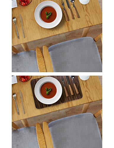 Alpiriral Dining Placemats Set of 4 Heat Resistant Placemats Easy to Wipe Off Scrub Vinyl Placemats Washable Table Mats Protect A Table from Messes & with A Nice Looking in Brown - Thumbnail 5