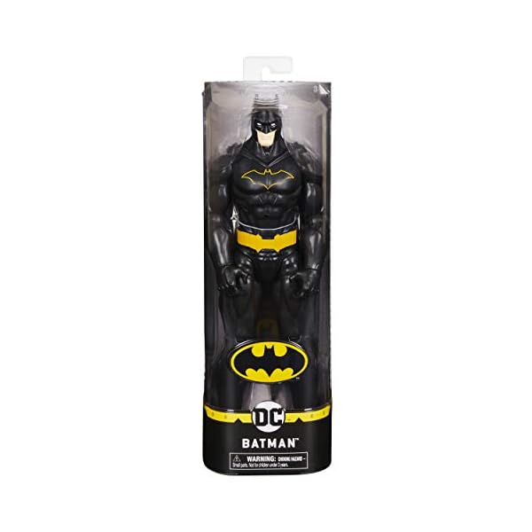 BATMAN 12-inch Action Figure (Black Suit), for Kids Aged 3 and up
