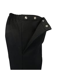 Para hombre y dama adaptable Side Snap Full Cintura elástica pantalones