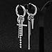Teblacker 1 Pair BTS Earrings, Kpop Bangtan Boys Rap Monster Jung Kook Suga Jimin Jin J-Hope V Jewelry Earring with Pendant, Best Gift for The Army (Style 03)