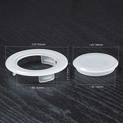 2 Inch Patio Table Umbrella Hole Ring and Cap Set, Standard Size