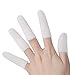 Sumifun Silicone Finger Cots- Gel Finger Protector Support for Arthritis Basketball Mallet Finger Trigger (1 Pairs Short+ 4 Pairs Long, White)