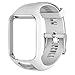 XBERSTAR TPE Wrist Accessories Bands Strap for Tomtom Adventurer Golfer 2 Runner 2/3 Spark/Spark 3 GPS Watch (White)