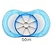 Super Durable Apple Slicer - Cutter - Corer - Wedger - Unique Translucent Blue - Multi Function Divider by OjoLife Innovations - Razor Sharp Stainless Steel Blades - PBA Free - Ergonomic Low Profile