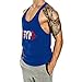 InleaderStyle Men's Gym Tank Tops Y Back Stringer Fitness Bodybuilding Muscle Workout Sleeveless Shirt -BU-L