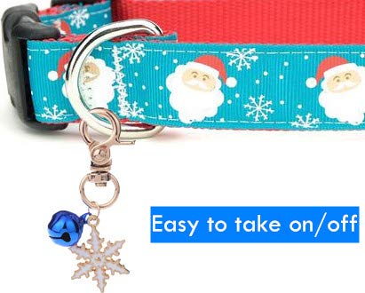 BoomBone Dog Collar Charms Christmas Pet Pendants for Cat Collars with Bell