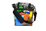 Deluxe Clear Tote Bags w Zipper Closure, Removable Shoulder Strap (Padded), Carry Handles, Detachable Security Purse and Reinforced Bottom. NFL Stadium Approved. Avail in Pink and Black.