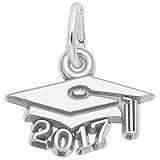 Rembrandt Charms, 2017 Graduation Cap, Small.925