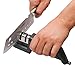 Knife Sharpener - Diamond Knife Sharpening Tools for Straight and Serrated Knives - Professional Manual Knife Sharpeners with Coarse and Fine Sharpening System for Knives