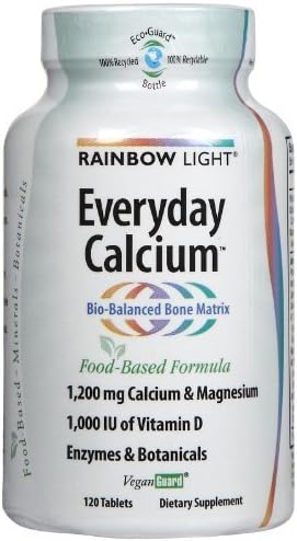 Rainbow Light Rainbow Light Everyday Calcium with Enzyme Tablet - 120 per pack -- 3 packs per case.