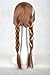 Hiliss Cosplay Costume Hair Wig Brown Party Wig Anna
