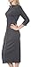 Marycrafts Women's Casual Office Business Bodycon Pencil Midi Dress