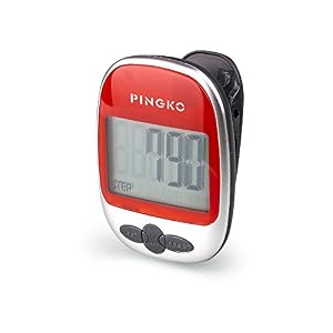 Image of PINGKO Best Pedometer for Walking Accurately Track Steps Portable Sport Pedometer Step/Distance/Calories/Counter Fitness Tracker, Calorie Counter