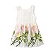 FEITONG Girls' Pink Sleeveless Party Princess Pageant Dresses ¡­ (2-3 Years, White)