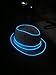 TDLTEK 4 Pack 15Ft Neon Glowing Strobing Electroluminescent Wire/El Wire(Blue, Green, Red, White) + 3 Modes Battery Controllers