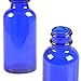 12 Pack,1oz 1 oz,Blue Glass Bottle Bottles with Black cap and Glass Droppers.Using for Essential Oils,Lab Chemicals,Colognes,Perfumes & Other Liquids.FREE 12 Chalk Labels