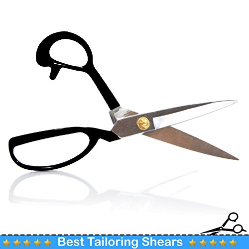 9" Stainless Steel Scissors with Classic Black Handle Ergonomic Comfort